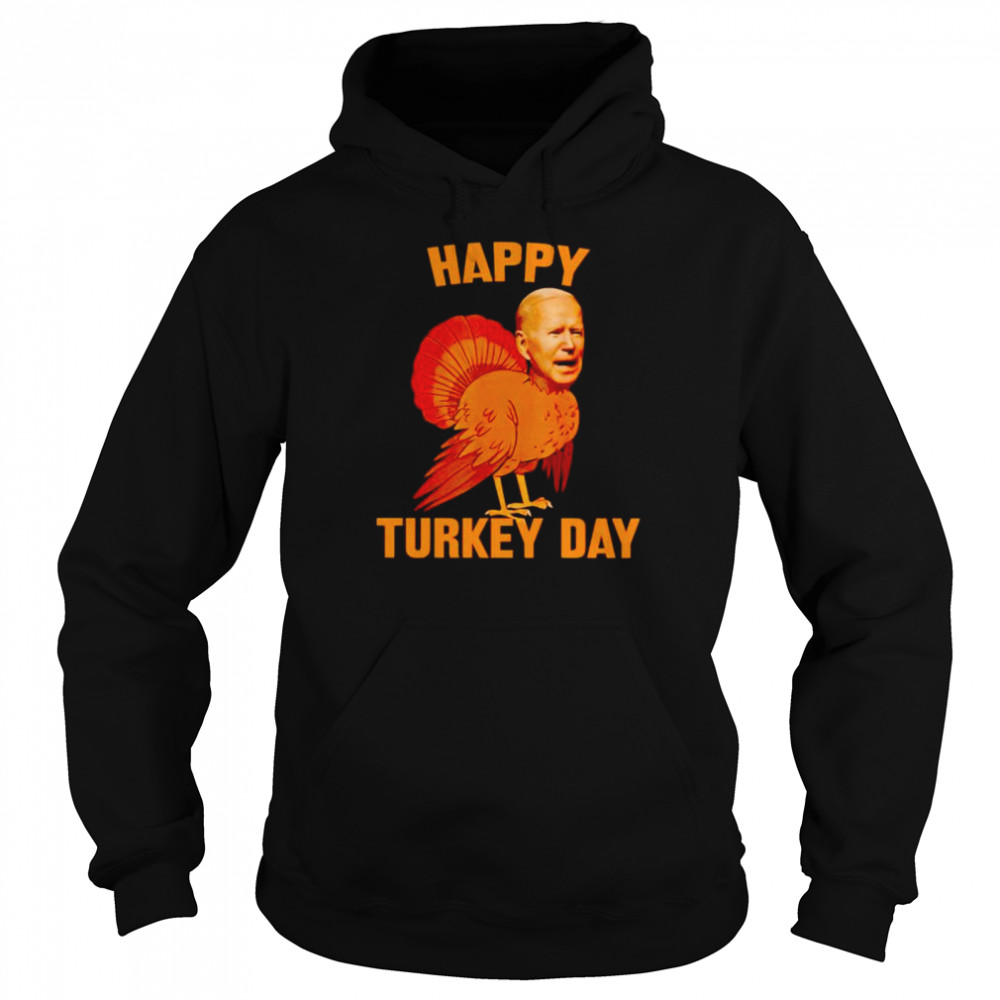 biden happy turkey day shirt Unisex Hoodie