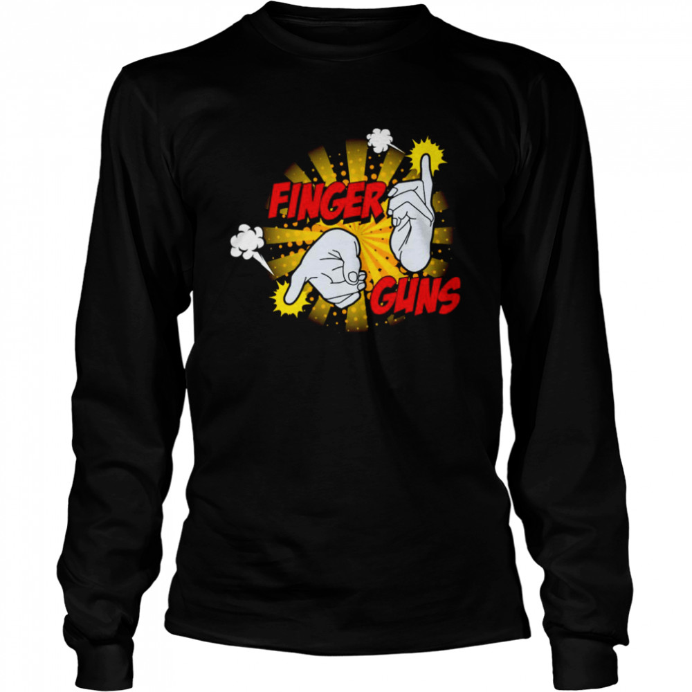 Finger guns shirt Long Sleeved T-shirt