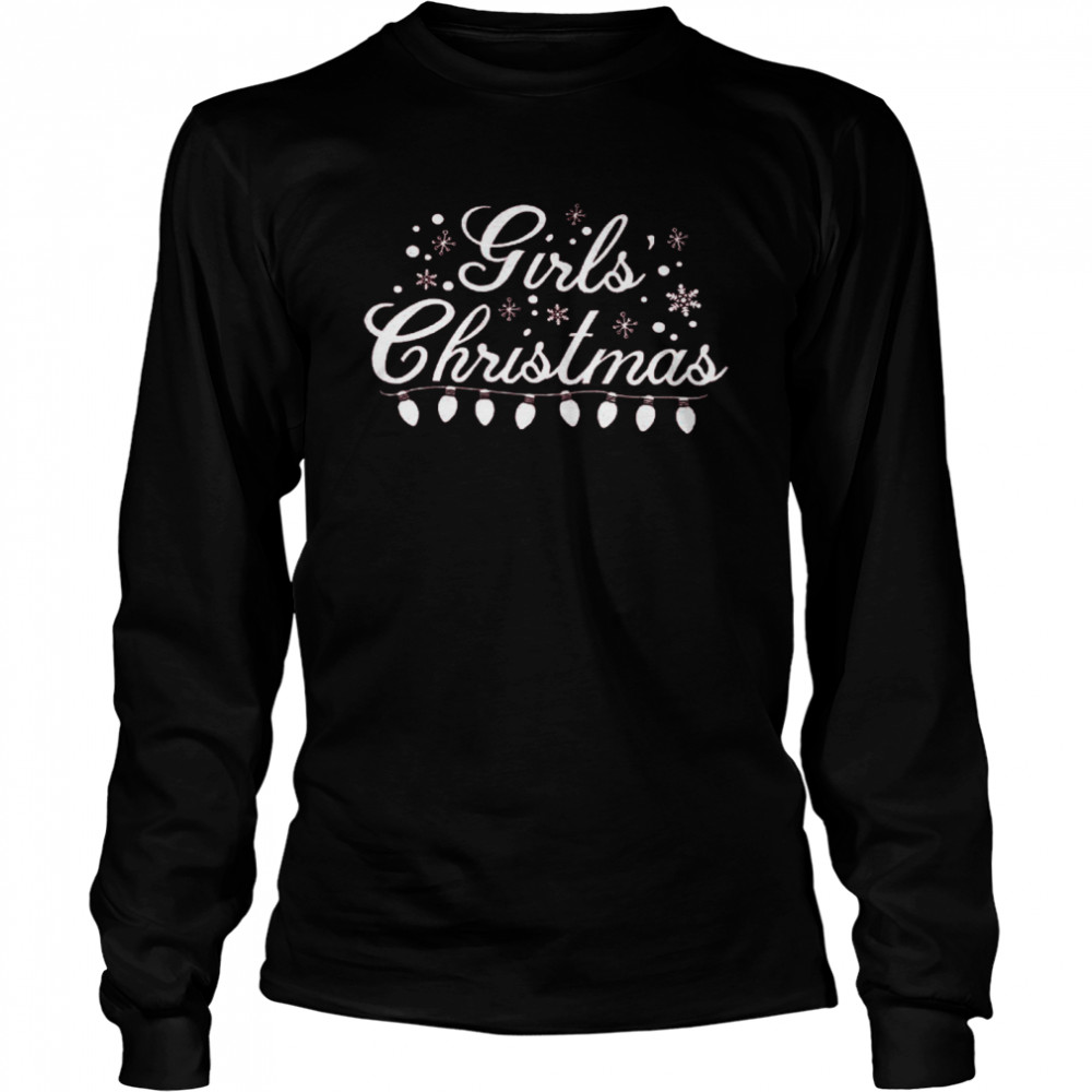 Girl’s Christmas Merry Christmas Long Sleeved T-shirt