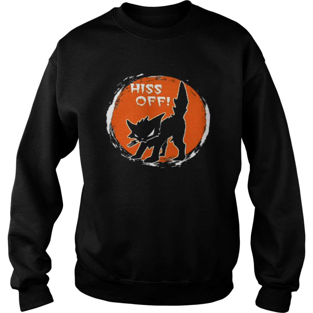 Hiss Off Cat Unisex Sweatshirt