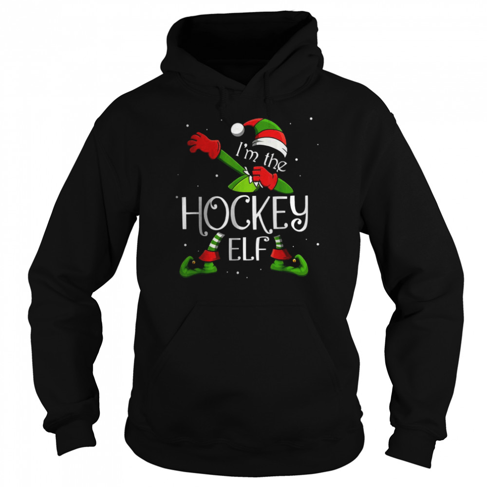 I’m The Golfing Elf Dabbing Santa Claus Xmas For Family Unisex Hoodie