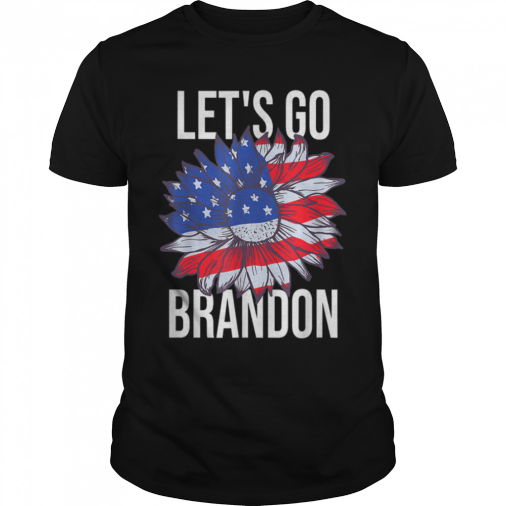 Let’s Go Brandon – Biden Conservative Anti Liberal US Flag T-Shirt B09JSMT4GD