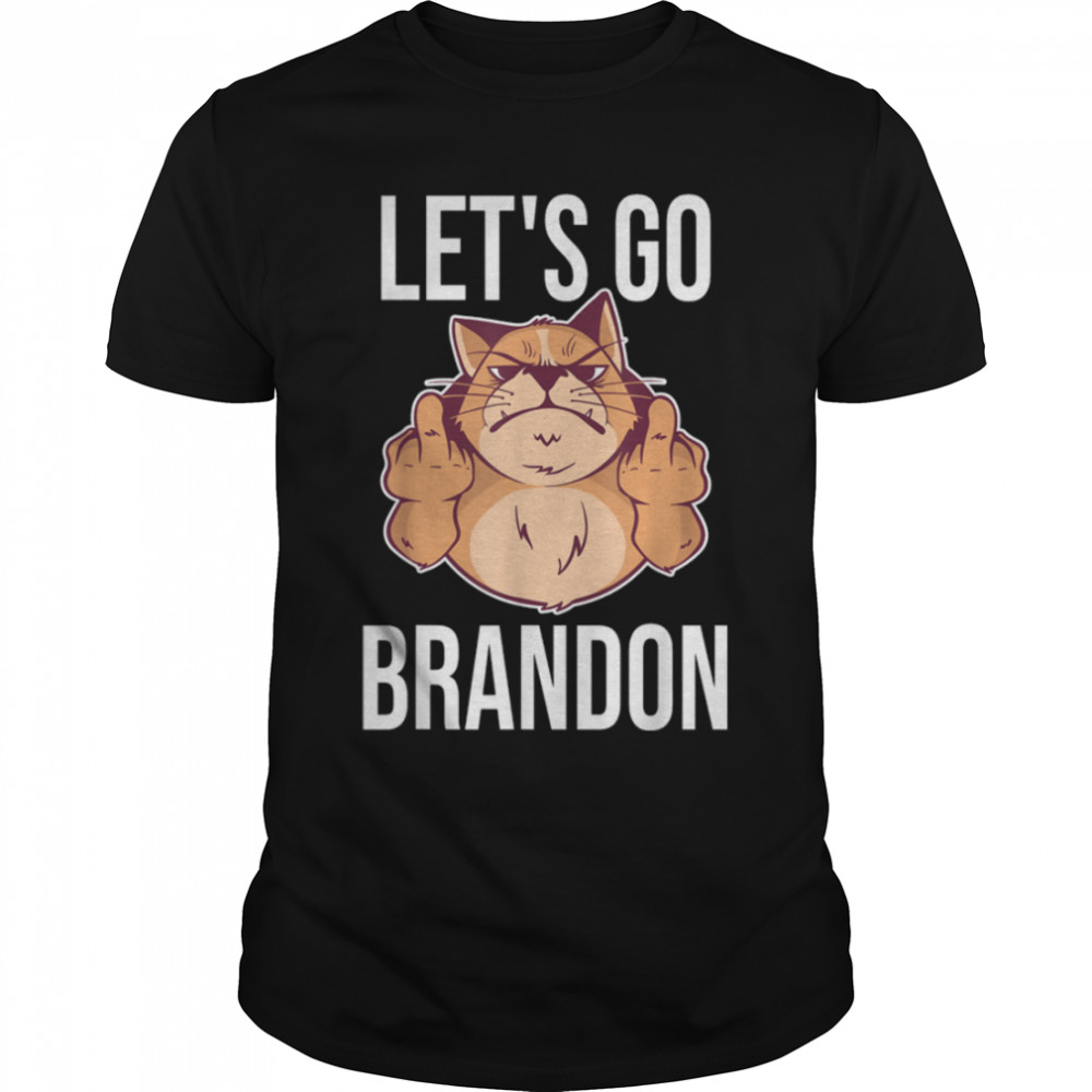 Let’s Go Brandon – Biden Conservative Anti Liberal US Flag T-Shirt B09JXTD31Y