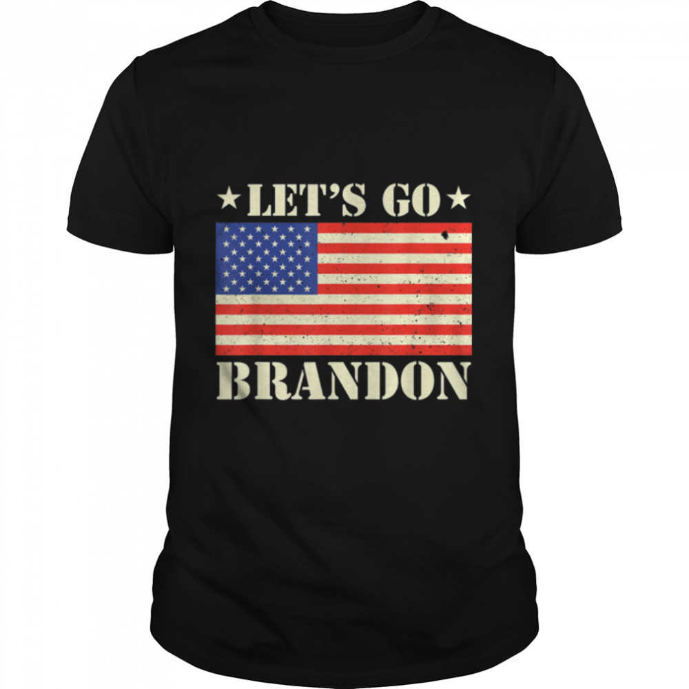 Let’s Go Brandon American Flag Anti Liberal Impeach Biden T-Shirt B09JCCPDYP