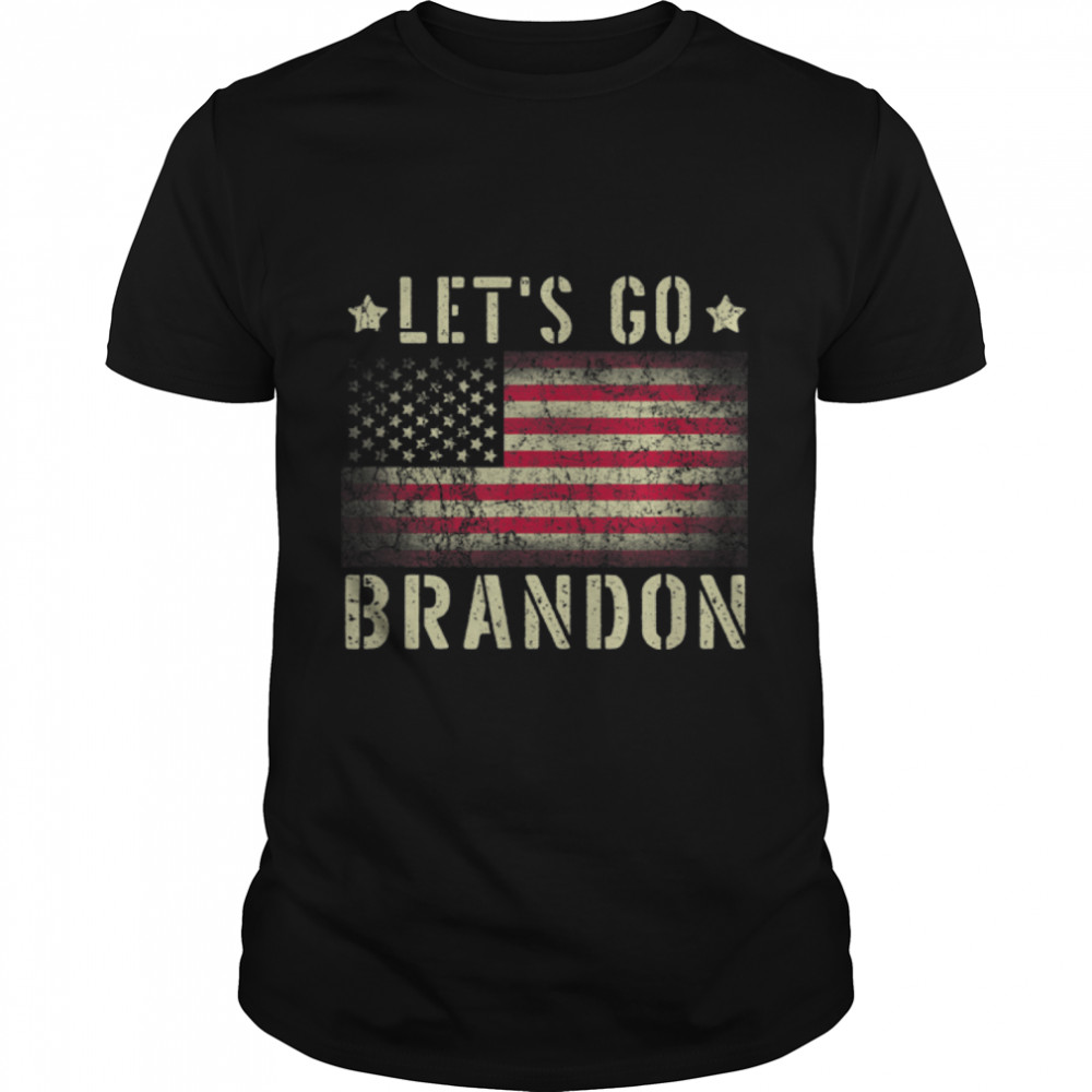 Let’s Go Brandon American Flag Impeach Biden Anti Liberal T-Shirt B09JPHHGQ9