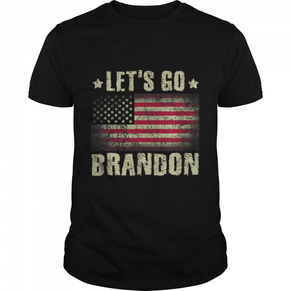 Let’s Go Brandon American Flag Impeach Biden Anti Liberal T-Shirt B09JPJ8ZS7