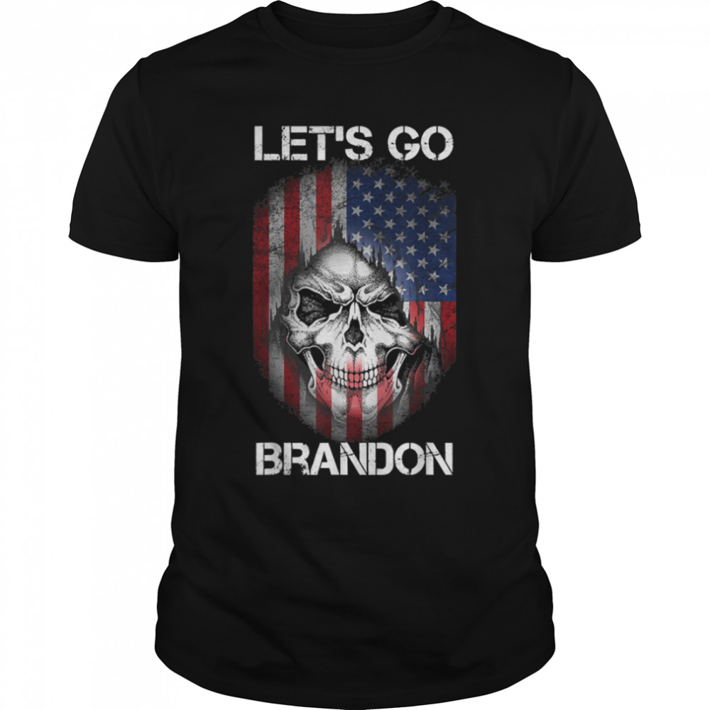 Let’s Go Brandon American Flag Impeach Biden T-Shirt B09K6477R1