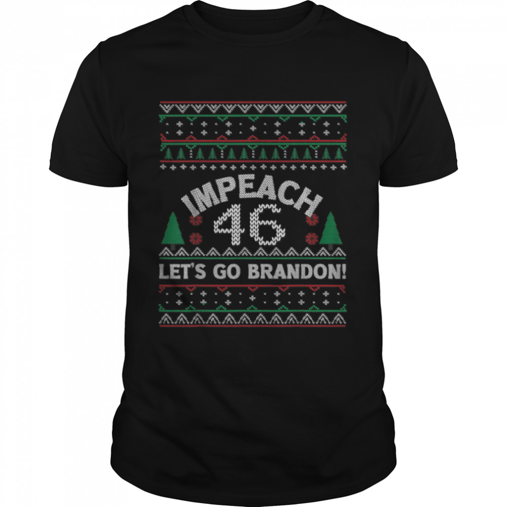 Let’s Go Brandon Anti Biden Ugly Christmas T-Shirt B09KS972TP