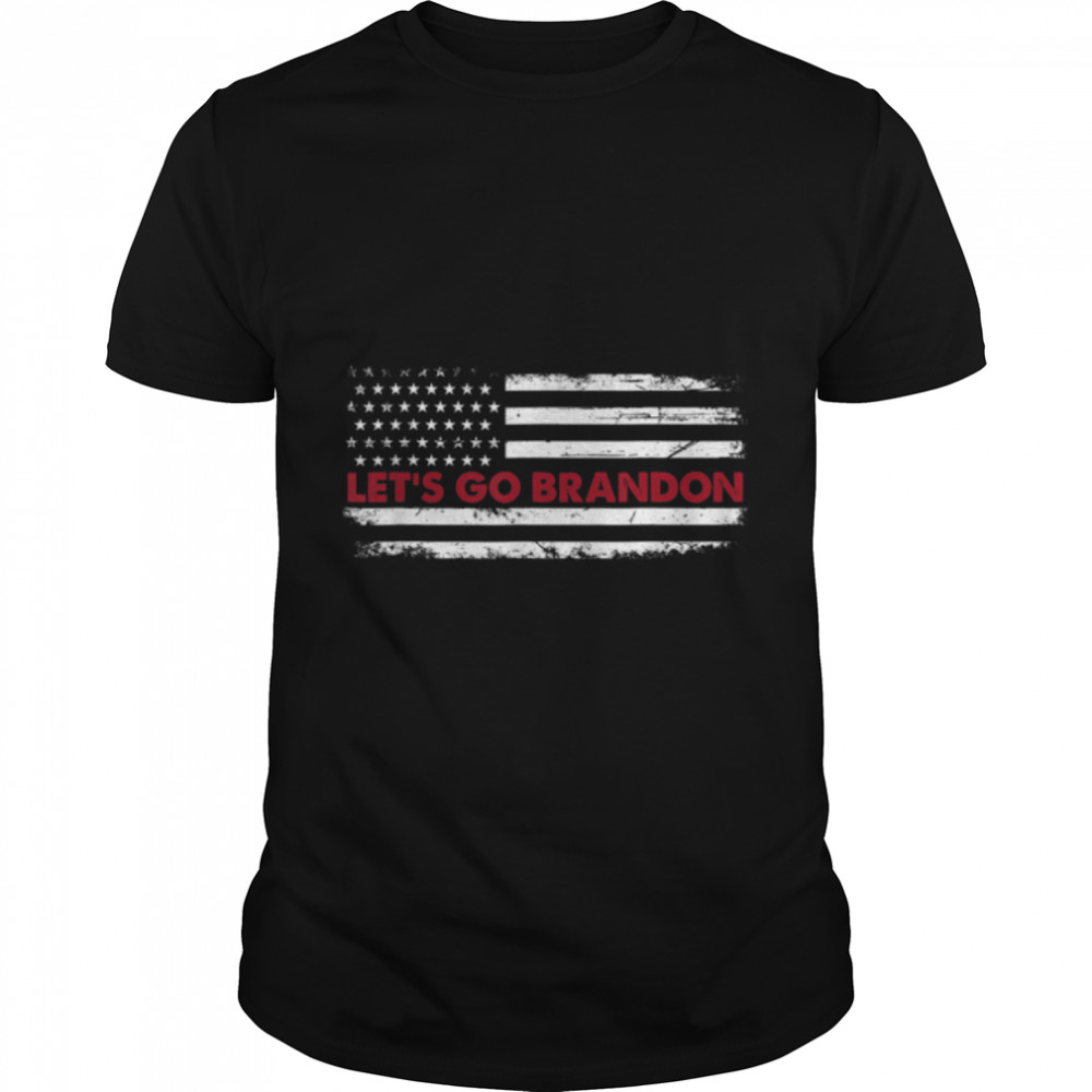 Let’s Go Brandon Joe Biden Chant Impeach Biden USA Flag T-Shirt B09JP24KZ1