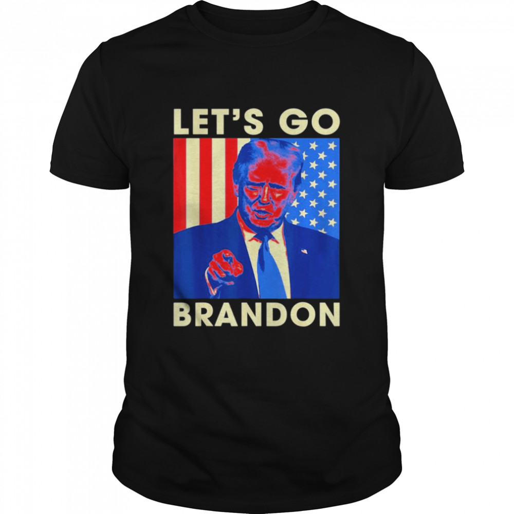 Let’s Go Brandon Trump And America Flag Anti Biden 2021 Style Shirt