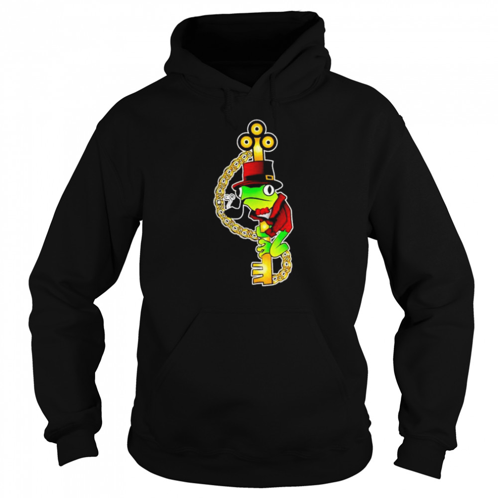 Official clockwork key with steampunk frog shirt Unisex Hoodie