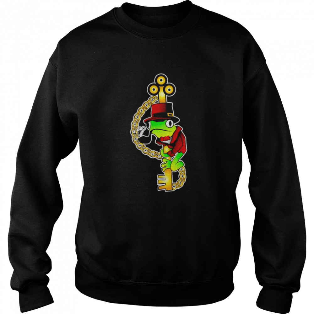 Official clockwork key with steampunk frog shirt Unisex Sweatshirt