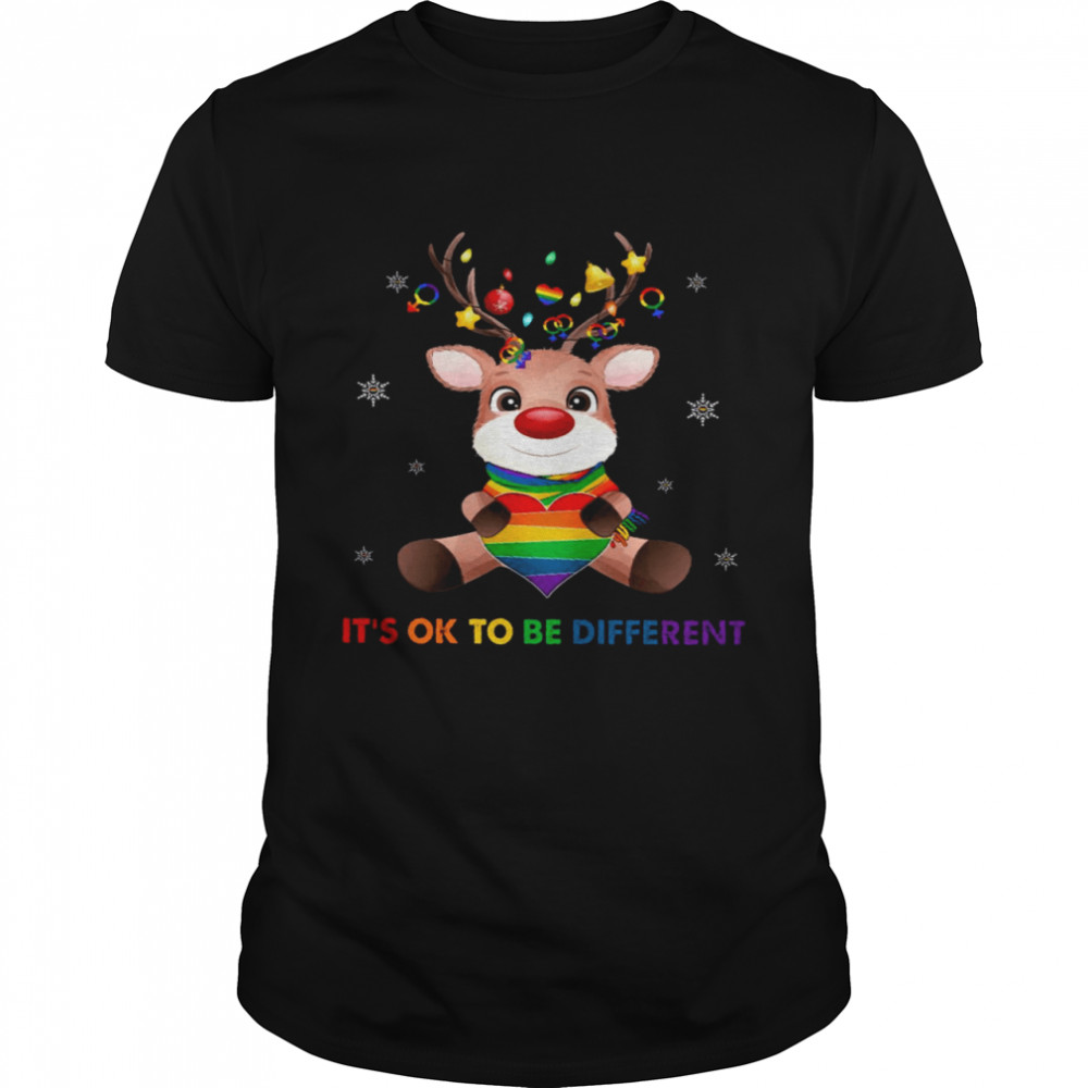 Reindeer It’s Ok To Be Different Classic Men's T-shirt