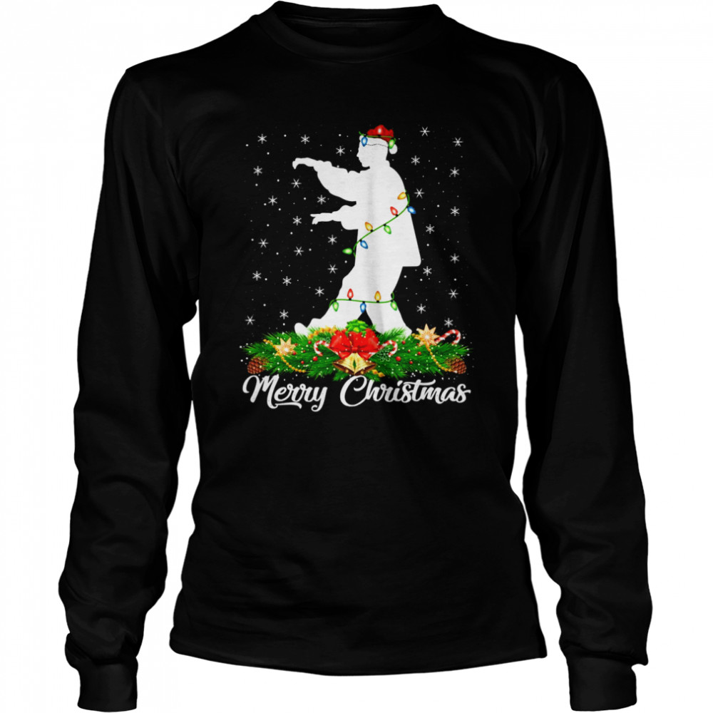 ai Chi Martial Arts Matching Santa Tai Chi Christmas Long Sleeved T-shirt