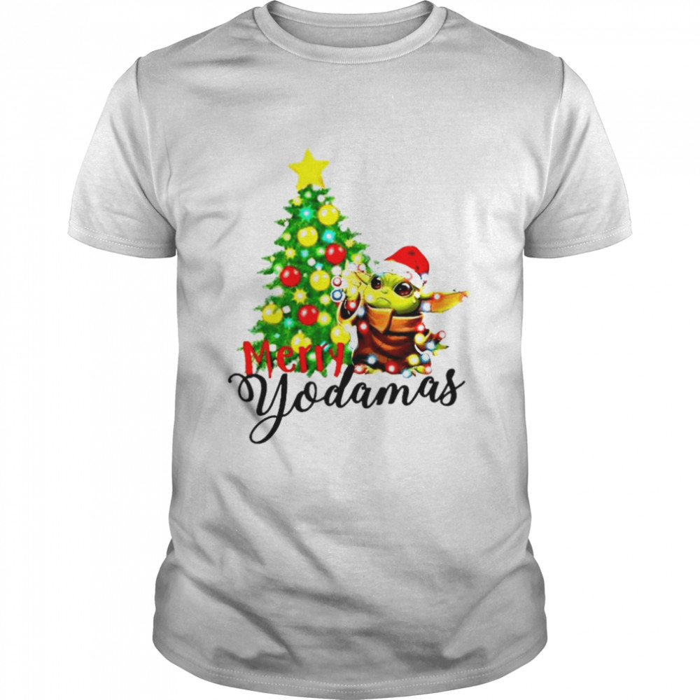 Baby Yoda Merry Yodamas Christmas shirt
