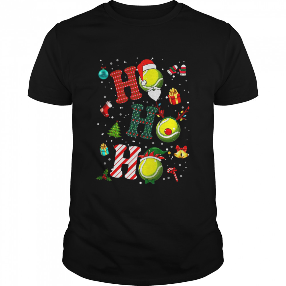 Baseball Ho Ho Ho Merry Christmas Classic Men's T-shirt