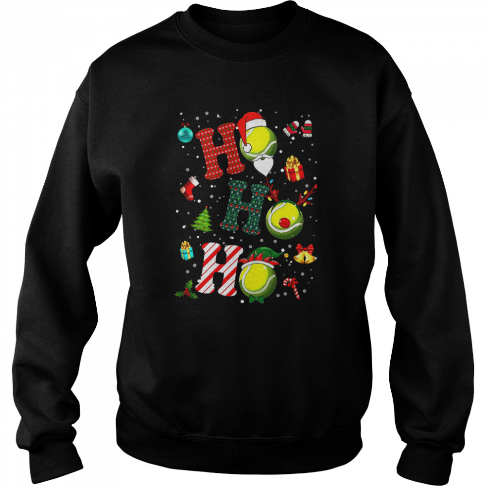 Baseball Ho Ho Ho Merry Christmas Unisex Sweatshirt