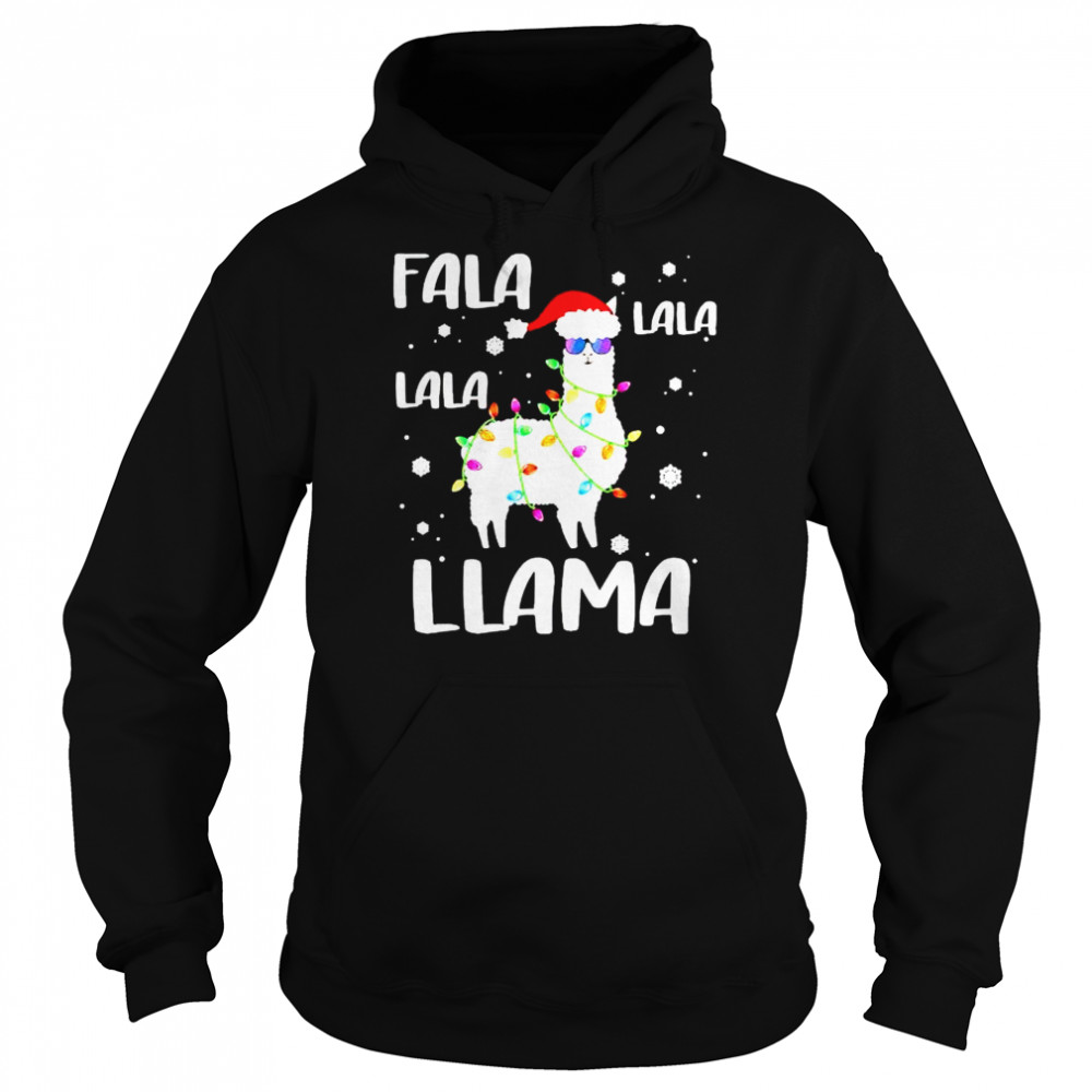 Best fa La La Llama Christmas sweater Unisex Hoodie