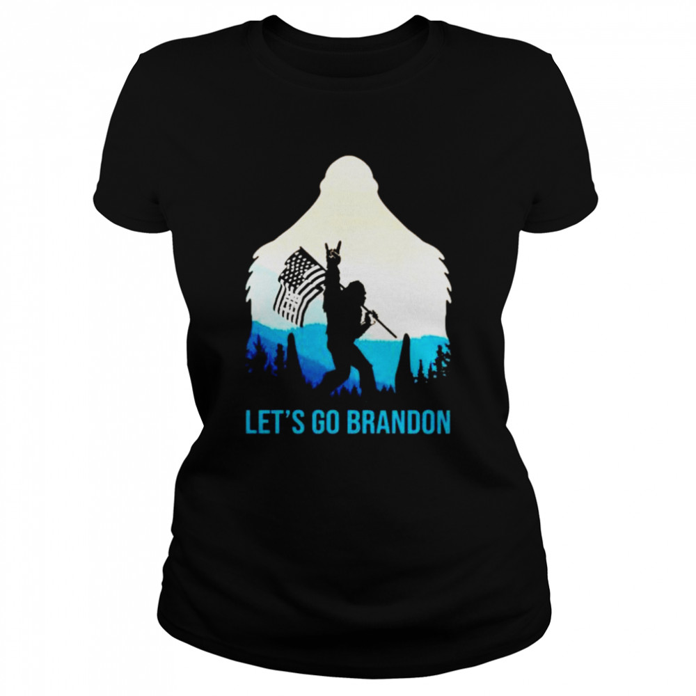 bigfoot fuck Biden let’s go Brandon shirt Classic Women's T-shirt