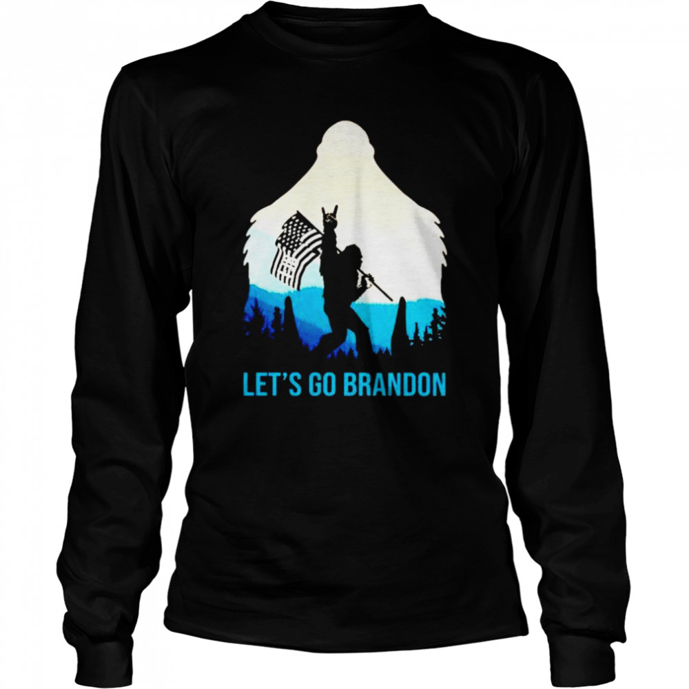 bigfoot fuck Biden let’s go Brandon shirt Long Sleeved T-shirt