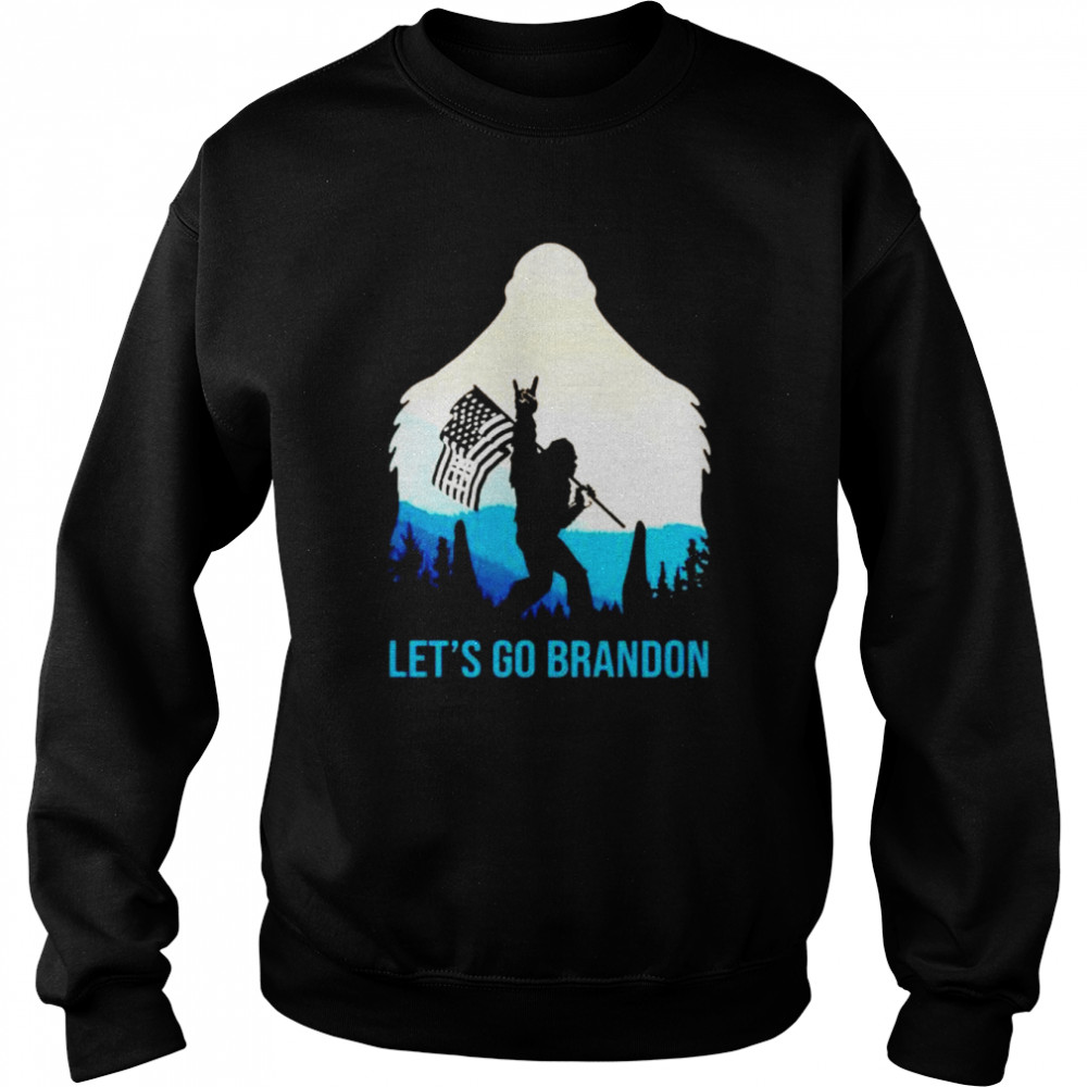 bigfoot fuck Biden let’s go Brandon shirt Unisex Sweatshirt