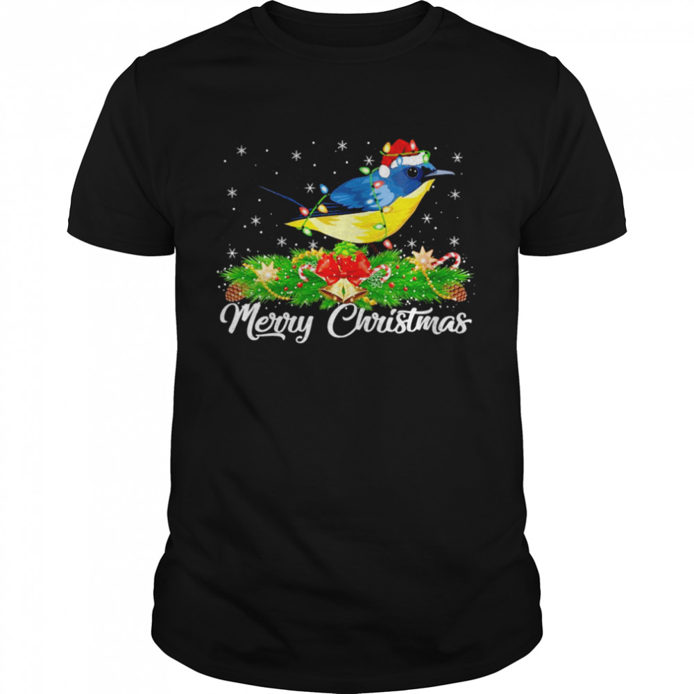 Bluebird Matching Santa Hat Eastern Bluebird Christmas Shirt