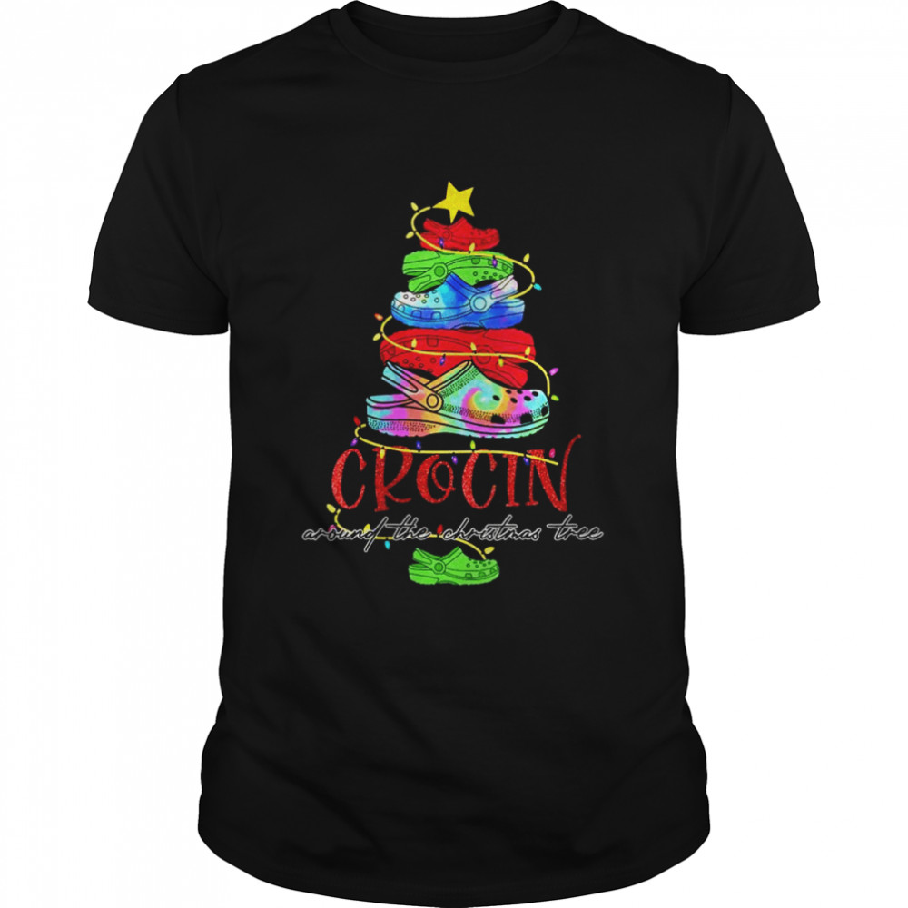 Crocin Around The Christmas Tree Xmas Christmas Pajama  Classic Men's T-shirt