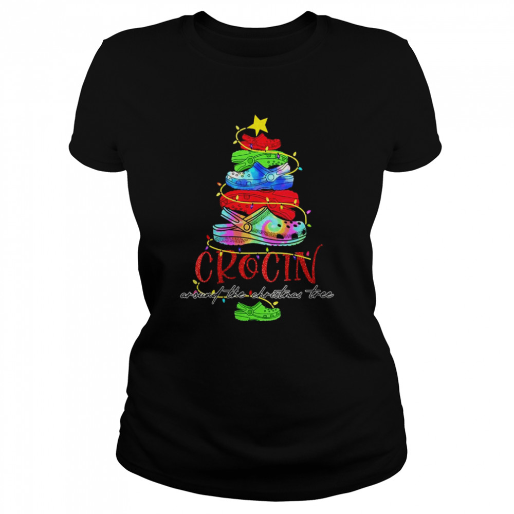 Crocin Around The Christmas Tree Xmas Christmas Pajama Classic Women's T-shirt