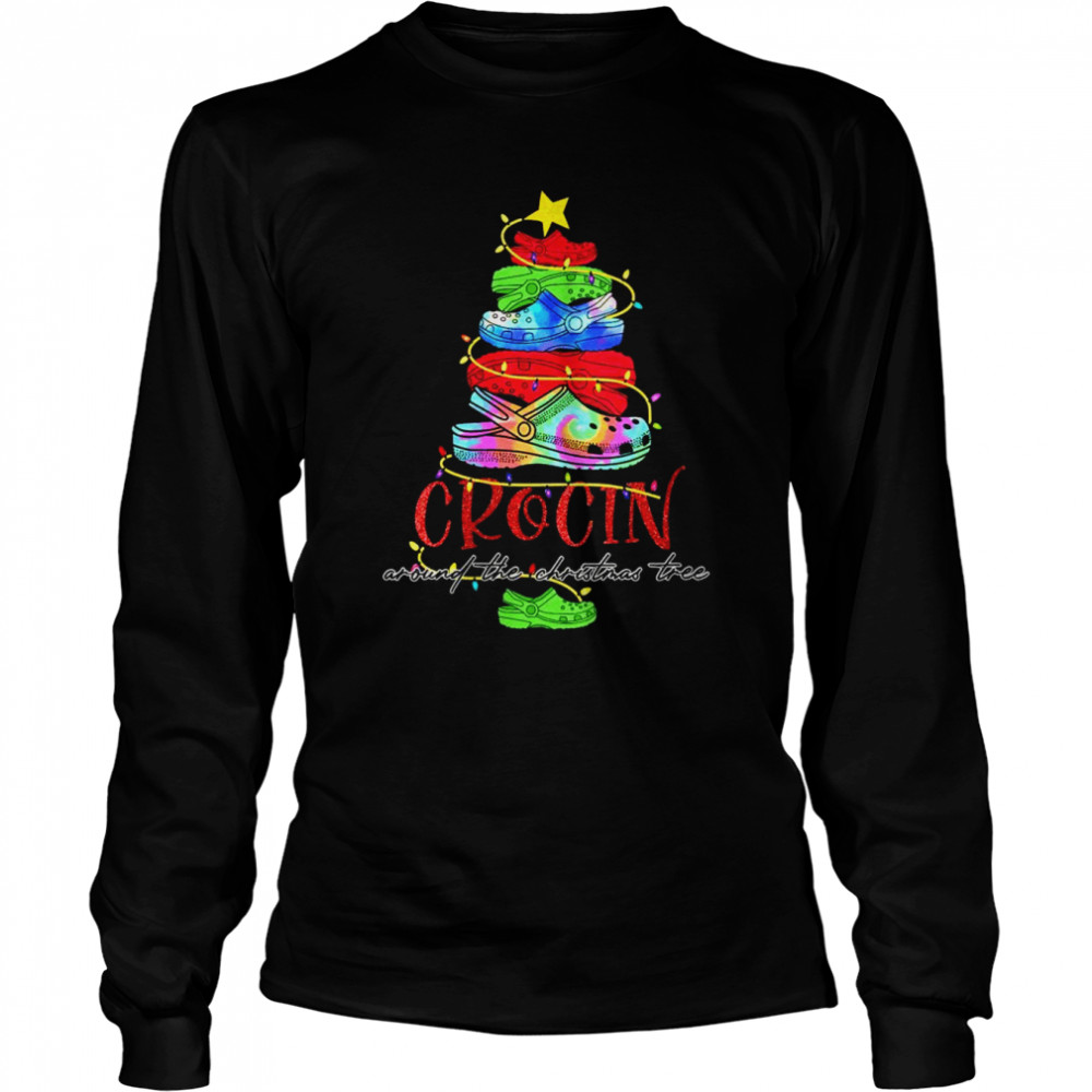 Crocin Around The Christmas Tree Xmas Christmas Pajama Long Sleeved T-shirt