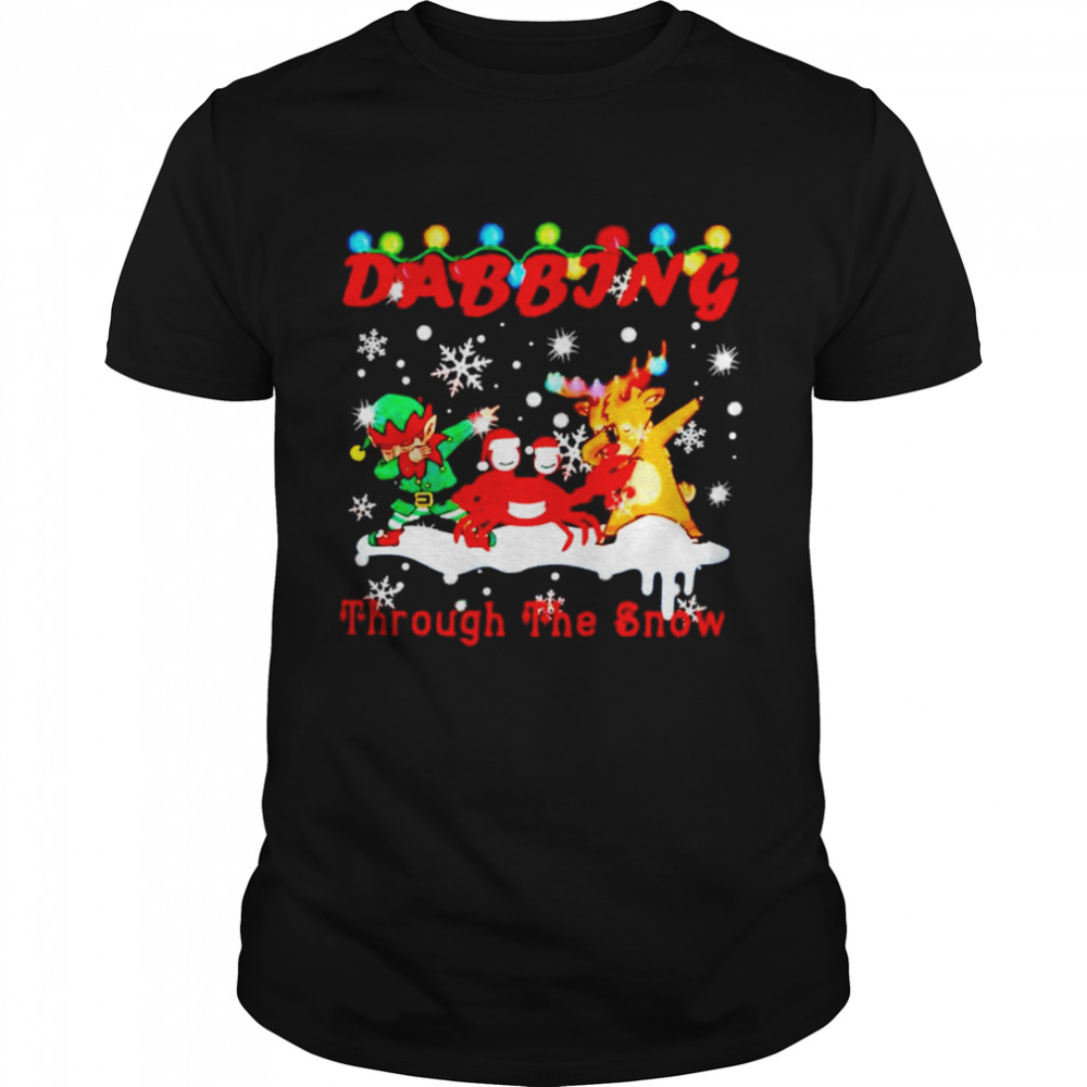 Dabbing through the snow Christmas shirt Classic Men's T-shirt