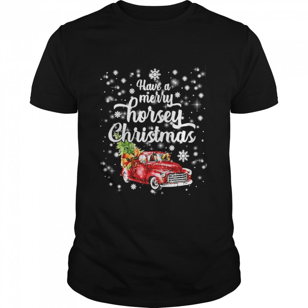 Horse Have A A Merry Horsey Christmas Sweat T-shirt Classic Men's T-shirt