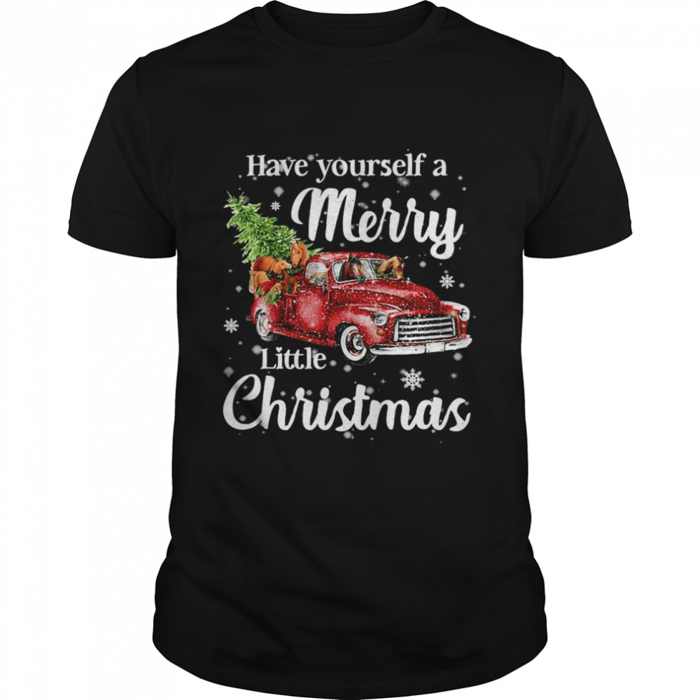 Horse Have Youreslf A Merry Litle Chirstmas Sweat T-shirt