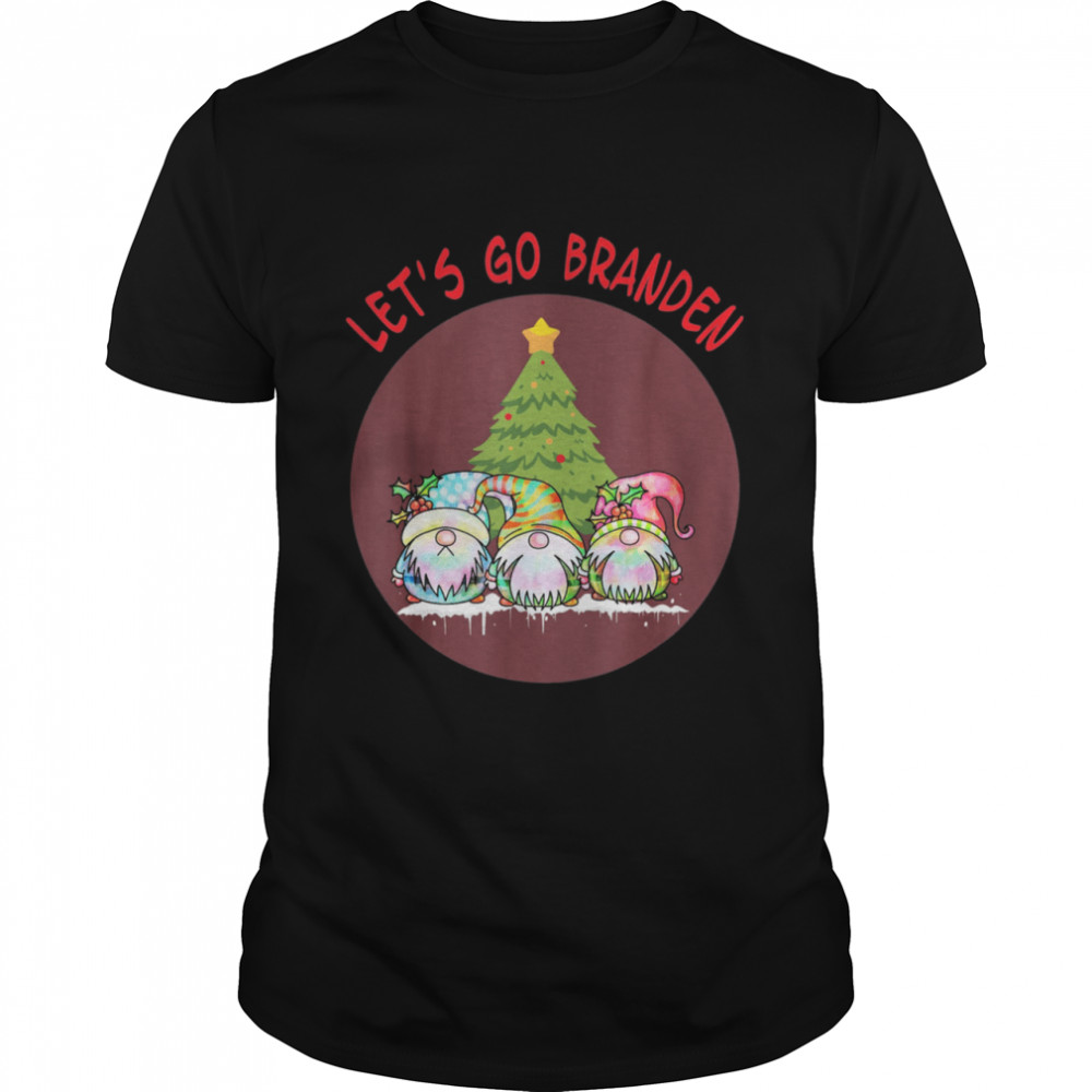 Let’s Go Branden Three Gnome Conservative Anti Liberal Xmas Shirt