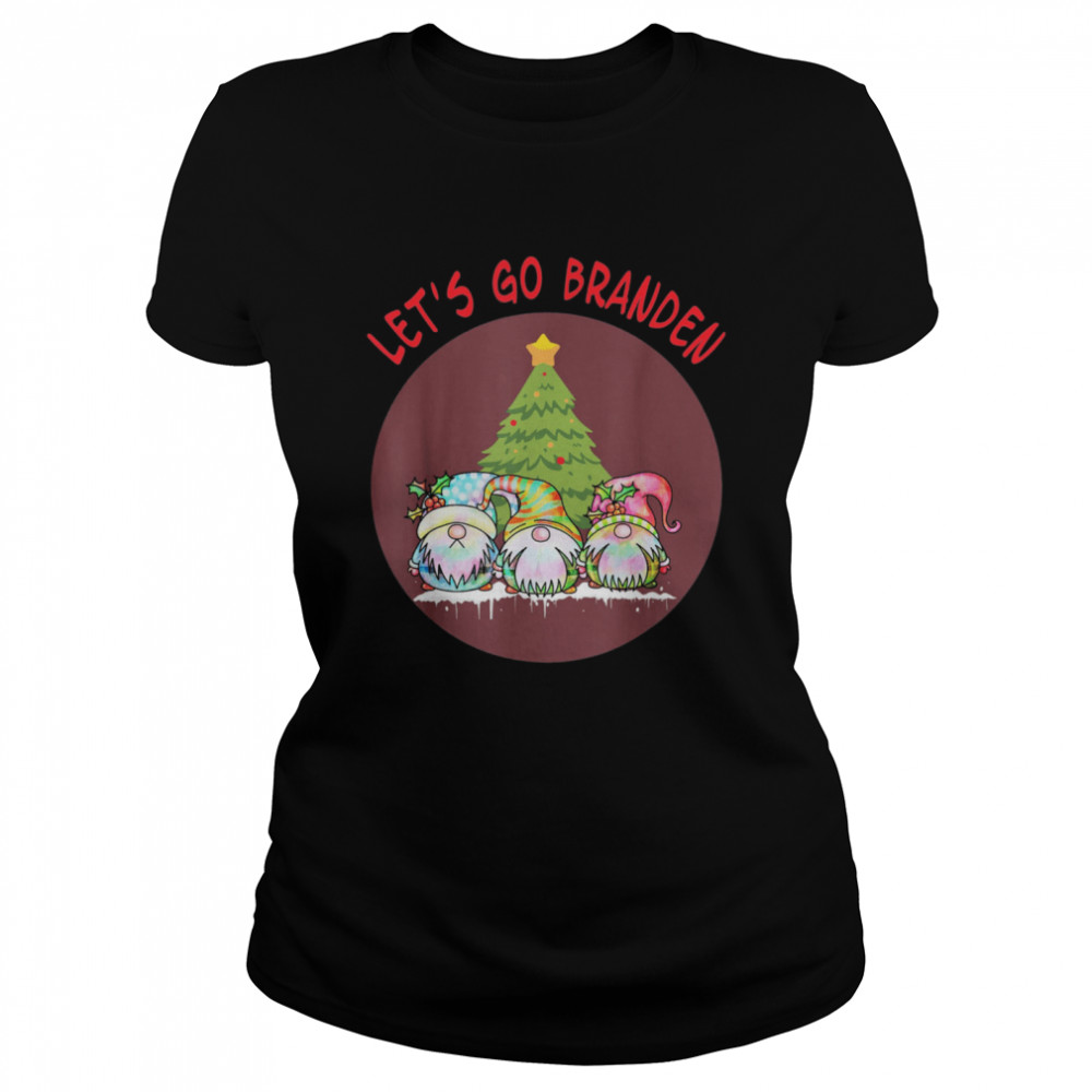 Let’s Go Branden Three Gnome Conservative Anti Liberal Xmas Classic Women's T-shirt