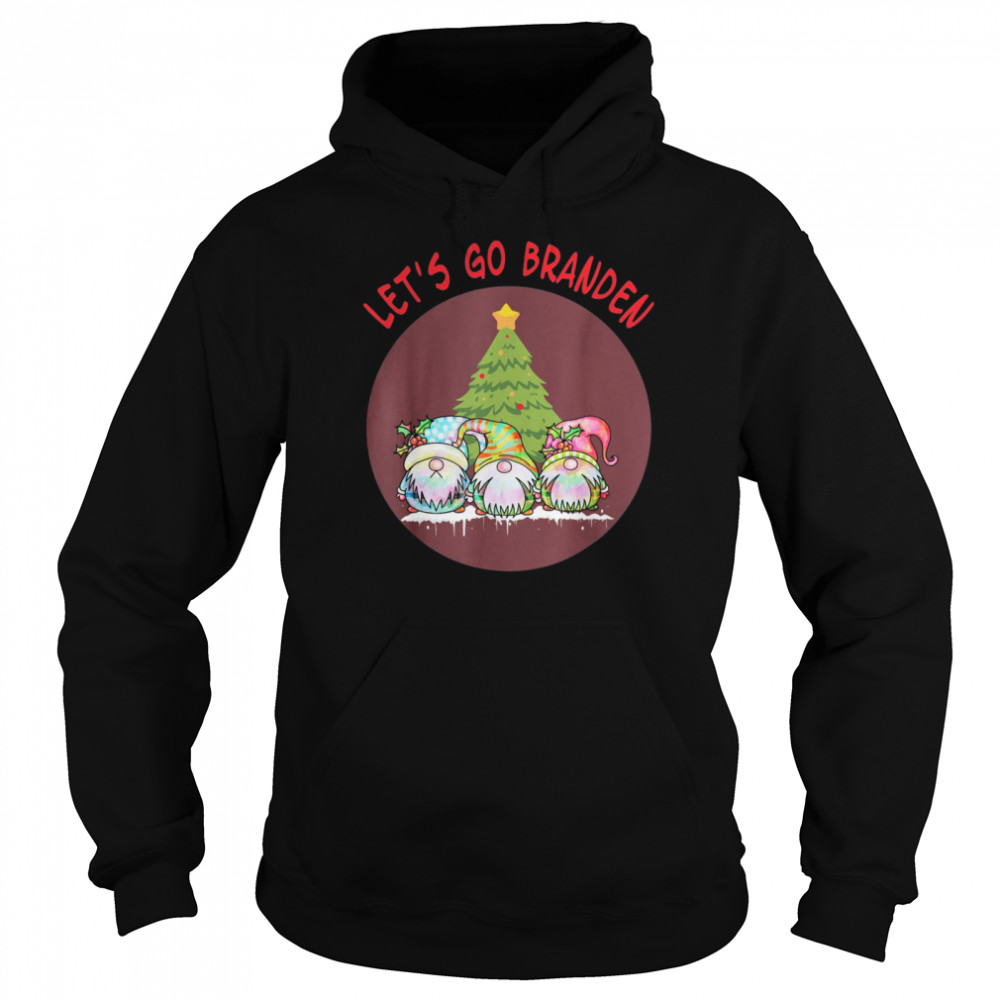 Let’s Go Branden Three Gnome Conservative Anti Liberal Xmas Unisex Hoodie