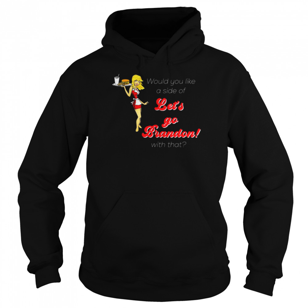 Let’s Go Brandon Beautiful Nostalgic American Diner Waitress Unisex Hoodie