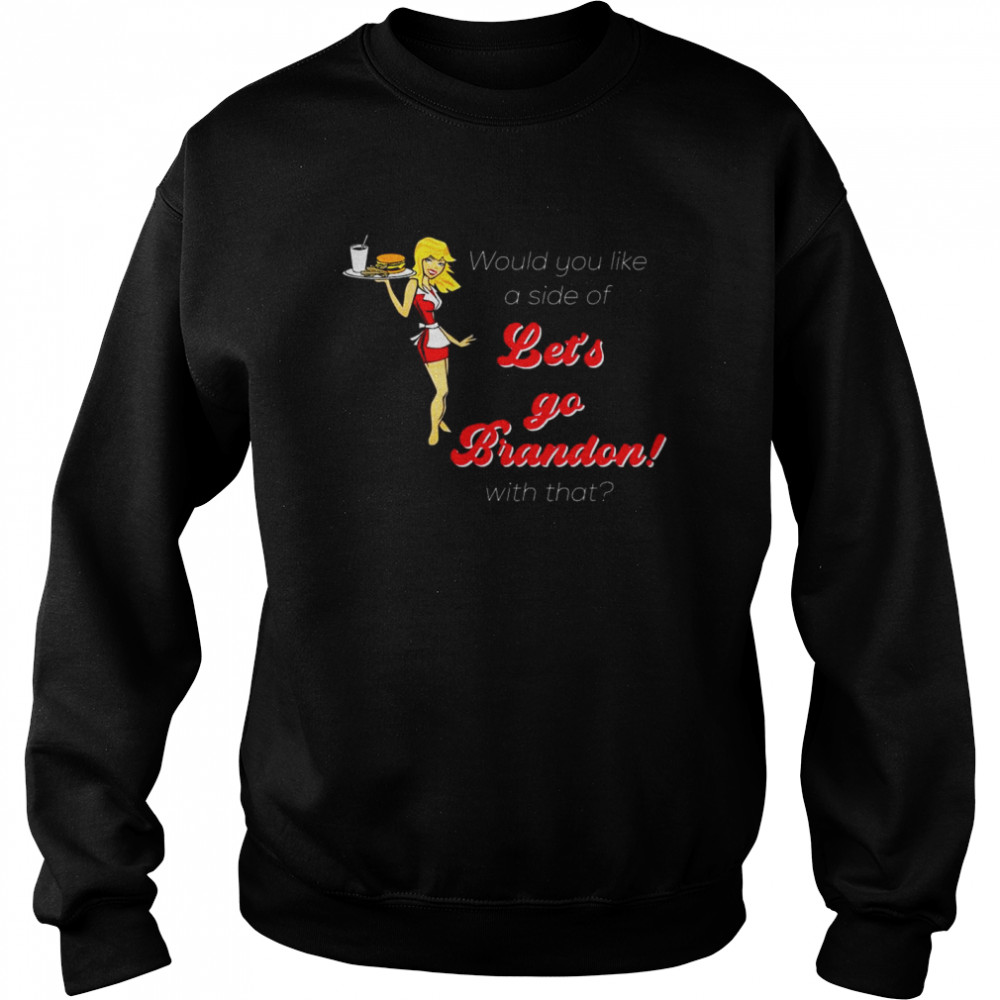 Let’s Go Brandon Beautiful Nostalgic American Diner Waitress Unisex Sweatshirt