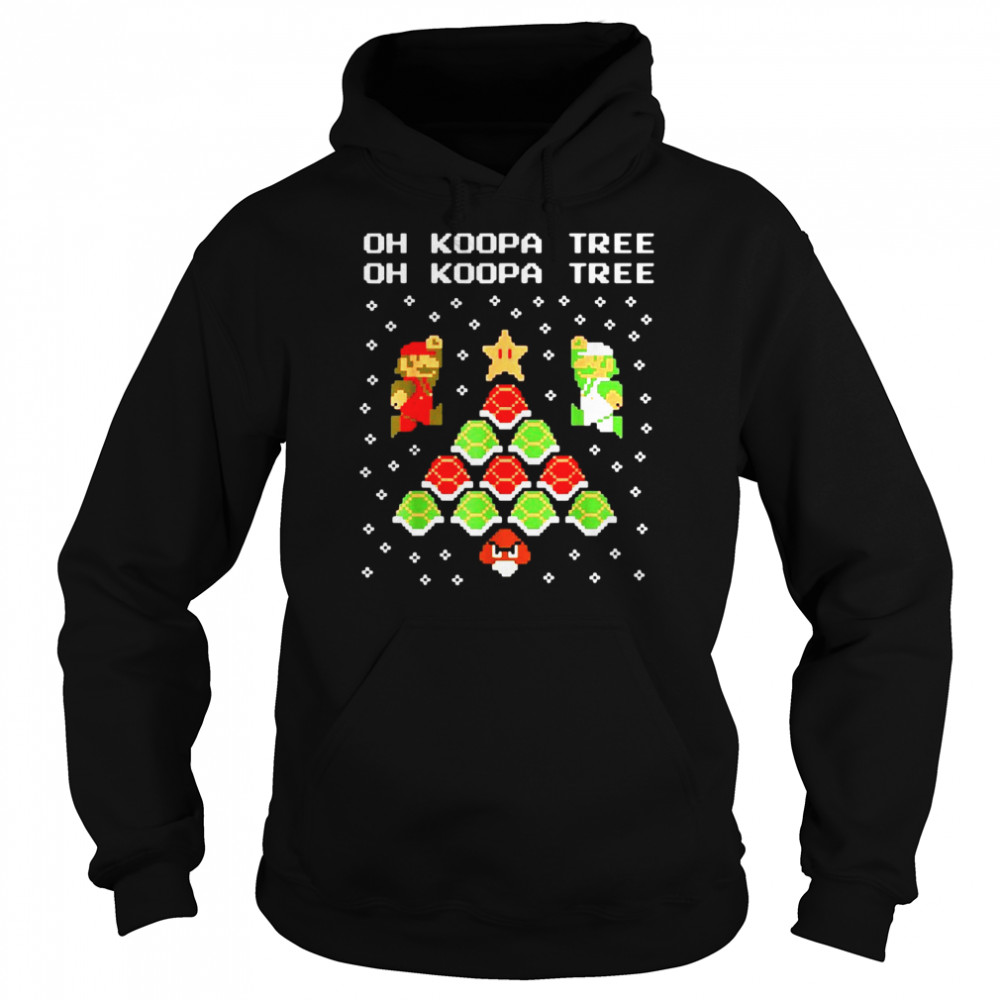 Nintendo Super Mario Oh Koopa Tree Graphic Sweater T-shirt Unisex Hoodie