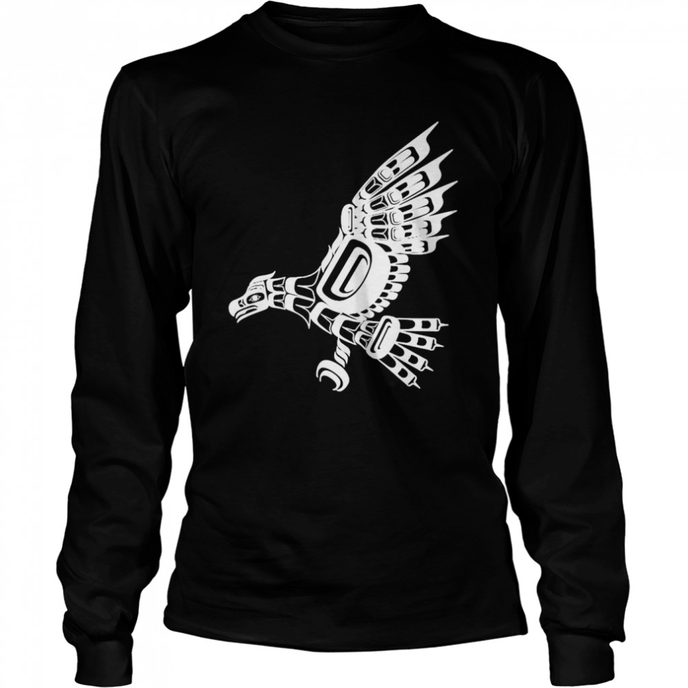 North West Eagle Native American Formline T-shirt Long Sleeved T-shirt