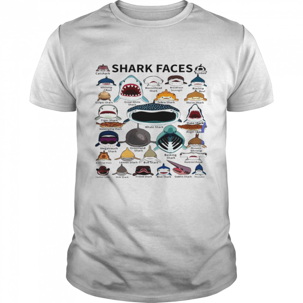 Shark faces shirt