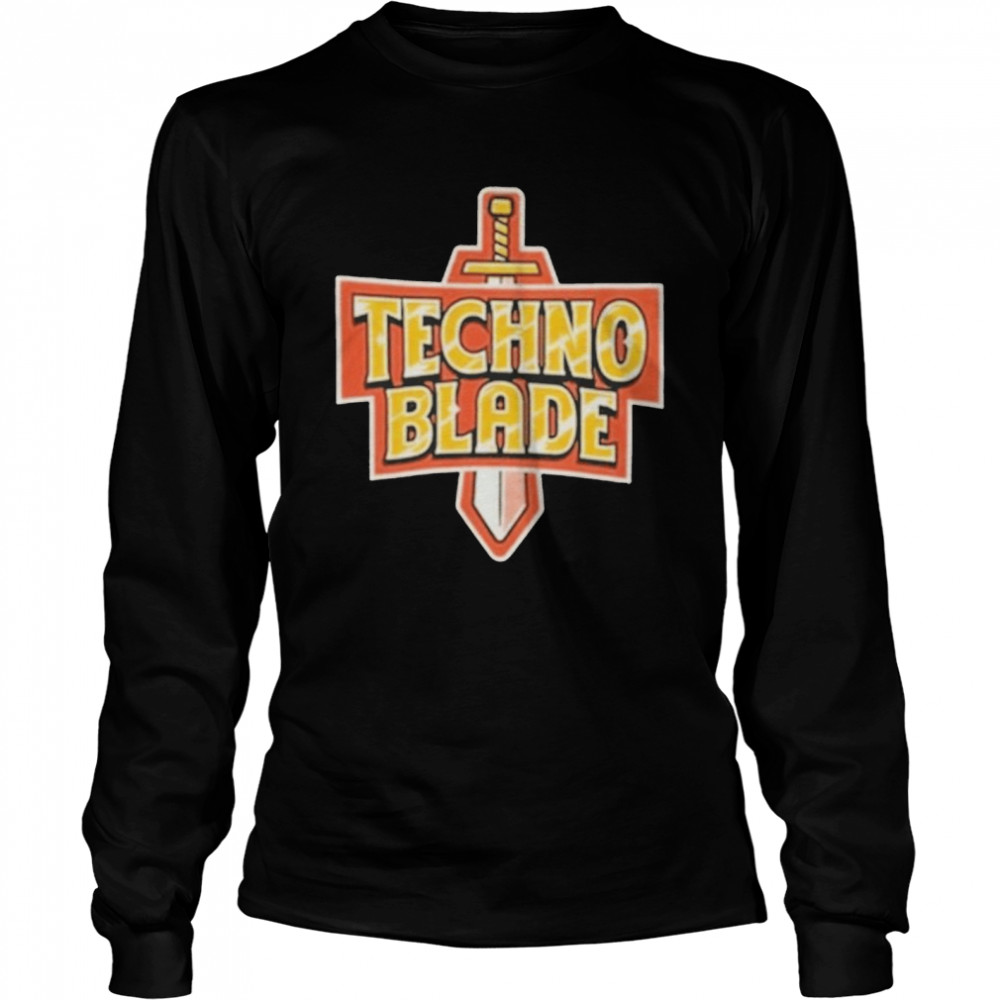 Technoblade Merch Sword Long Sleeved T-shirt