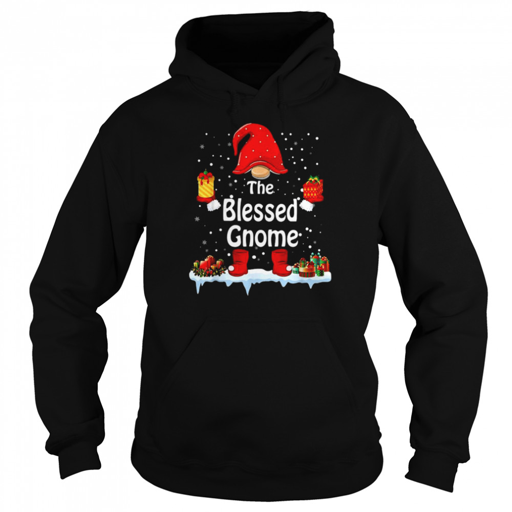 The Blessed Gnomes Christmas shirt Unisex Hoodie