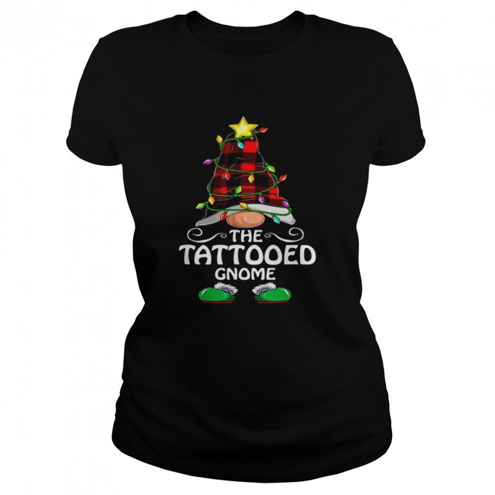 The Tattooed Gnome Matching Family Group Christmas Pajama shirt Classic Women's T-shirt