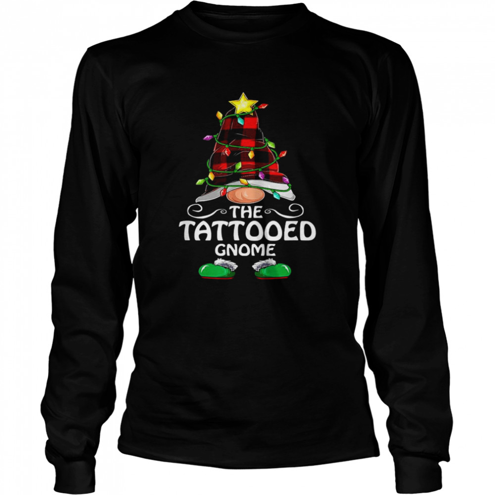 The Tattooed Gnome Matching Family Group Christmas Pajama shirt Long Sleeved T-shirt