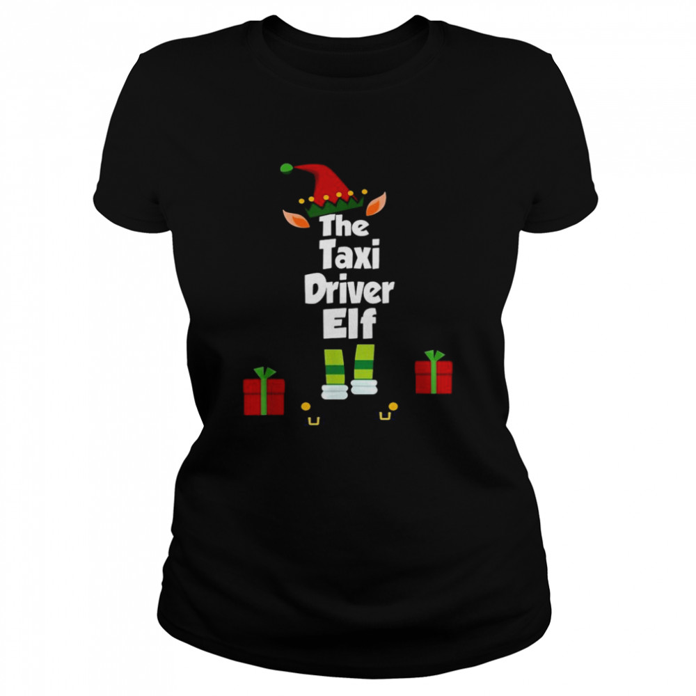 The Taxi Driver Elf Family Matching Christmas Pajama shirt Classic Women's T-shirt