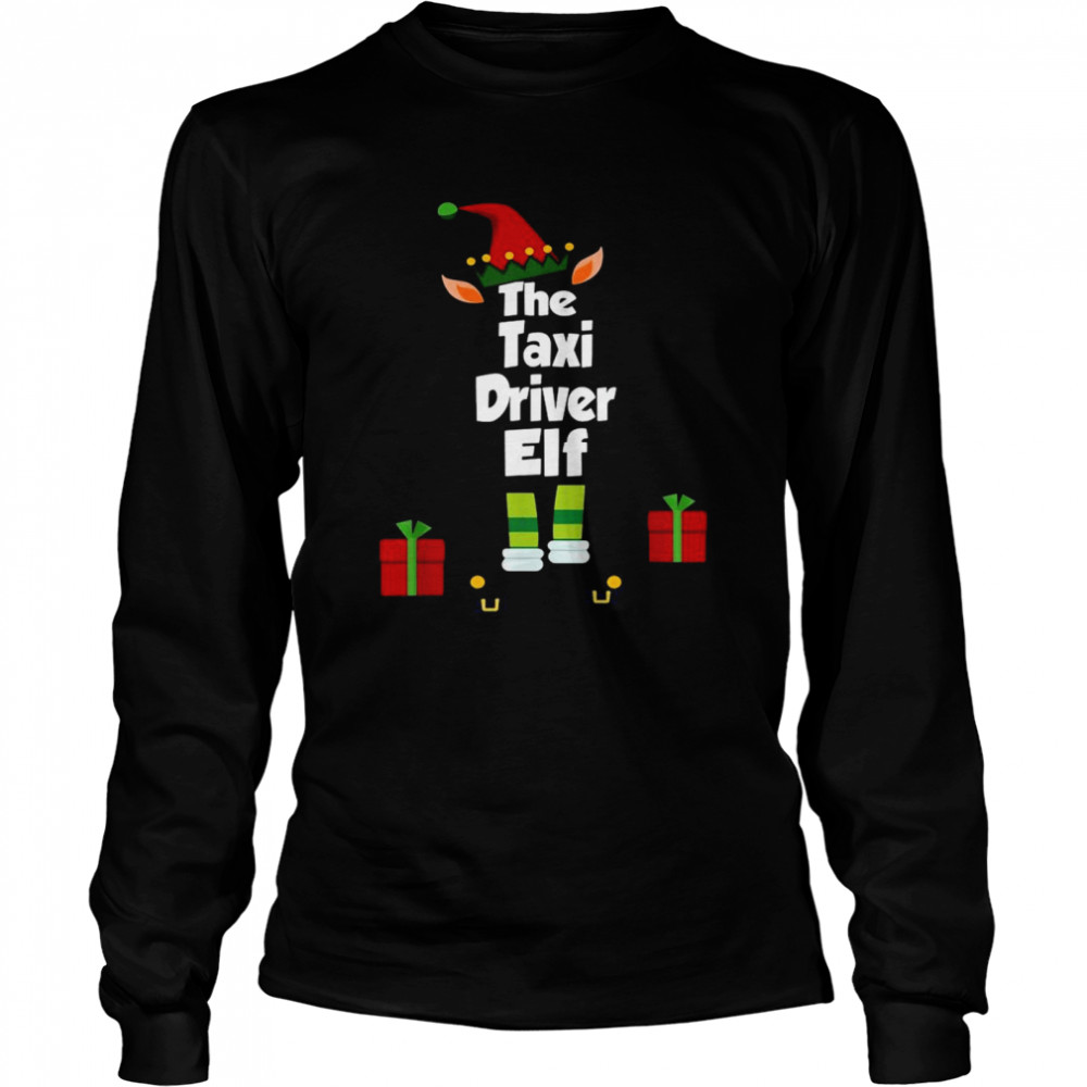 The Taxi Driver Elf Family Matching Christmas Pajama shirt Long Sleeved T-shirt