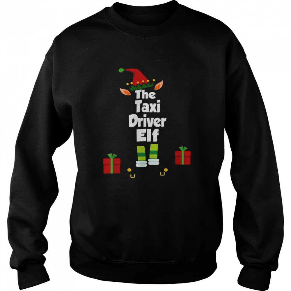 The Taxi Driver Elf Family Matching Christmas Pajama shirt Unisex Sweatshirt