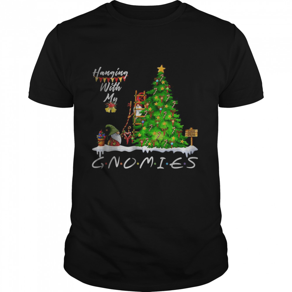 Hanging With My Gnomies Gnome Family Christmas  Classic Men's T-shirt