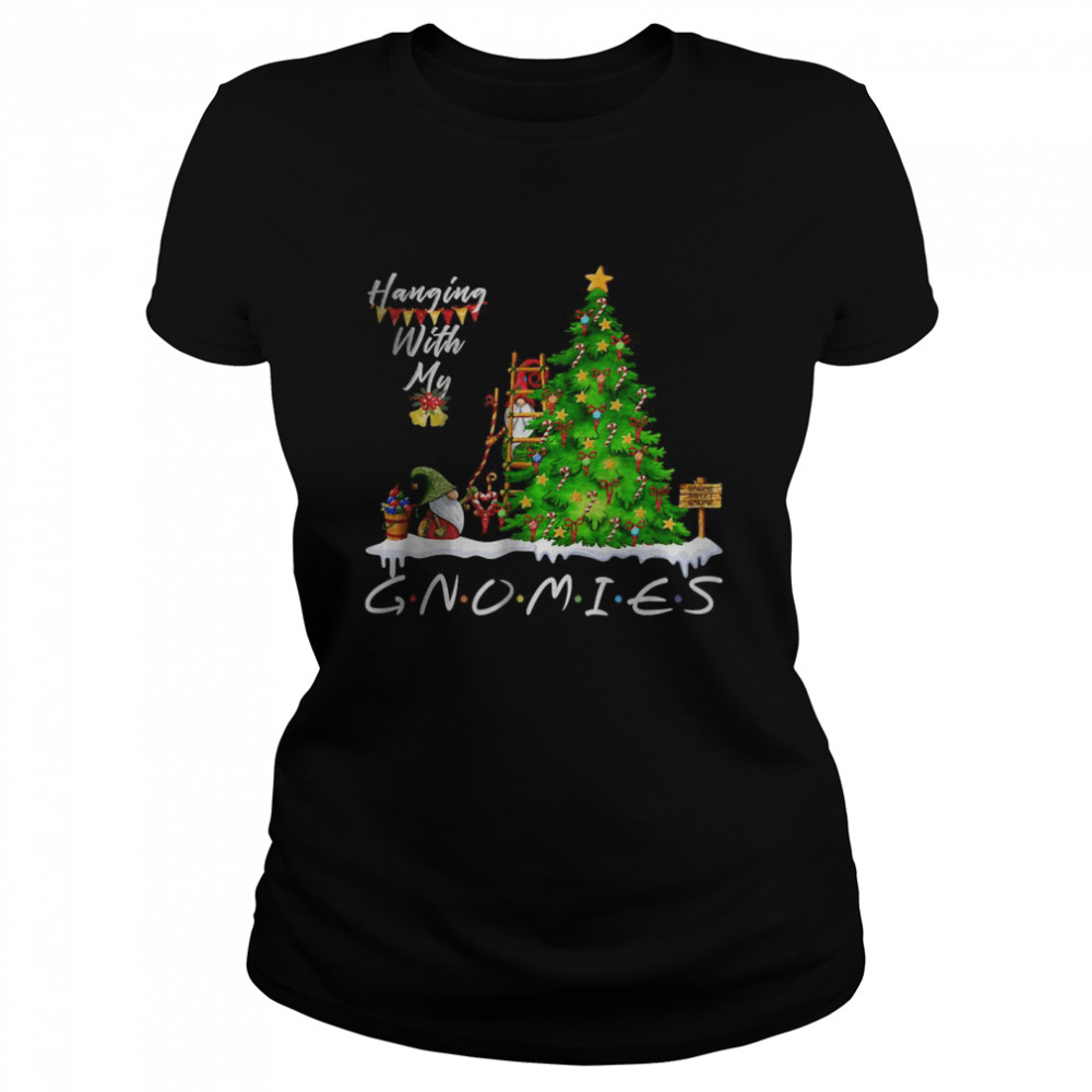 Hanging With My Gnomies Gnome Family Christmas  Classic Women's T-shirt