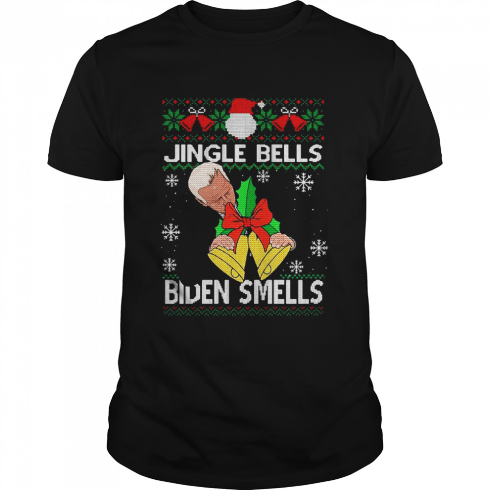 Joe Biden jingle bells Biden smells Ugly Christmas shirt Classic Men's T-shirt